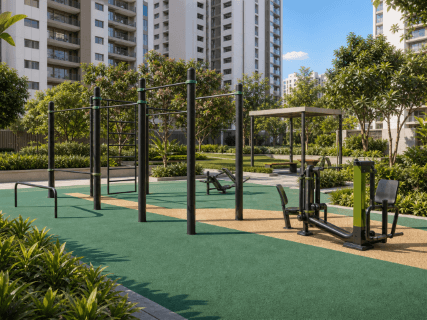 Outdoor fitness area